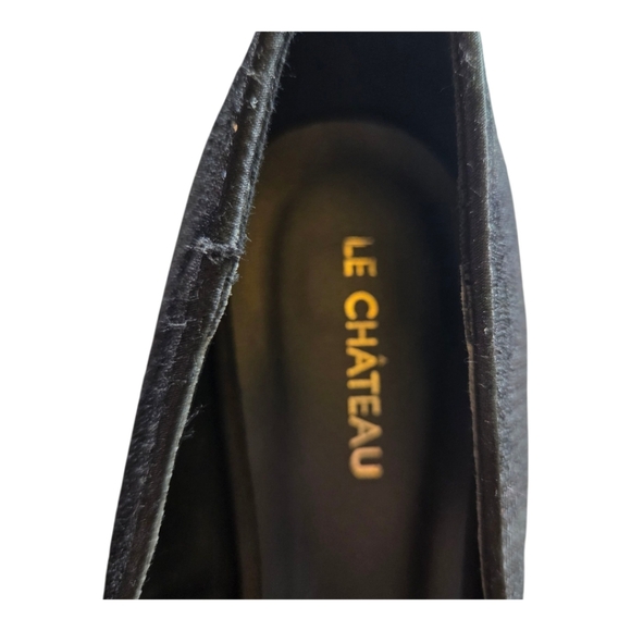 Le Chateau Black Lace Stiletto Heels Size 8 - Picture 7 of 9